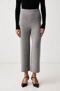 iBlues spodnie damskie z dodatkiem wełny IBLFAVILLA szare high waist 2627336012200