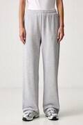 HUGO Blue spodnie dresowe damskie bawełniane Newtrack_B szare high waist 50576283