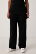HUGO Blue spodnie dresowe damskie bawełniane Newtrack_B czarne high waist 50576283