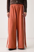 adidas Originals spodnie dresowe damskie Adilenium Season 6 Faux Suede pomarańczowe high waist LH1926