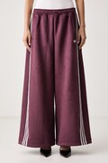 adidas Originals pantaloni de trening pentru femei Adilenium Season 6 Faux Suede burgunzi regular waist LH1924