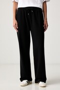 The North Face spodnie dresowe damskie z bawełną Essential czarne high waist NF0A8FDSJK31