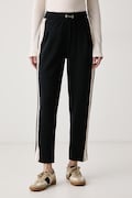 BOSS spodnie dresowe damskie z modalem Mirage_Pants Tapered czarne high waist 50571041