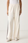 Tommy Hilfiger spodnie lounge damskie bawełniane beżowe high waist UW0UW06628