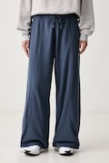 Under Armour spodnie treningowe damskie Performance Fleece niebieskie high waist 6013670