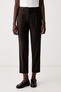 Weekend Max Mara spodnie regular męskie z wełną WKDCALDAIA brązowe regular waist 2625136112600