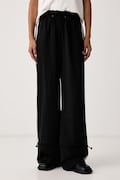 adidas Originals spodnie dresowe damskie Micro Pleat Injection czarne high waist LG4283