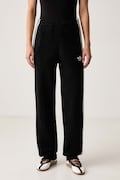 adidas Originals pantaloni de trening pentru femei cu amestec de lână Adiluna Season 2 x Jennie negri high waist LD8918