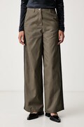 adidas Originals spodnie straight damskie Tailored zielone high waist KS9950