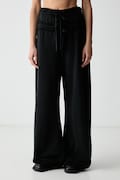 adidas Originals teplákové nohavice dámske bavlnené SST Double čierne high waist KS9235