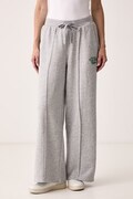 Tommy Hilfiger spodnie dresowe damskie z bawełną szare high waist WW0WW51626