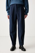 Tommy Hilfiger spodnie damskie granatowe high waist WW0WW52916