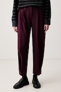 Tommy Hilfiger spodnie damskie bordowe high waist WW0WW52916