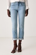 Sisley jeansy regular damskie niebieskie 4W44PE00B