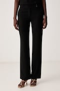 Sisley spodnie damskie czarne regular waist 4T1ZLF09T