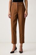 Fracomina spodnie damskie brązowe high waist FY26WV4012W42901