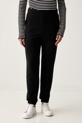Lacoste spodnie dresowe damskie bawełniane czarne high waist XF5268