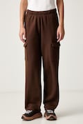 Columbia spodnie cargo damskie z bawełną Aldermore brązowe high waist 2135281