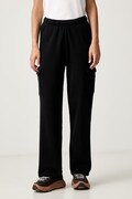 Columbia spodnie cargo damskie z bawełną Aldermore czarne high waist 2135281