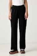 Columbia spodnie cargo damskie z bawełną Aldermore czarne high waist 2135281