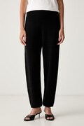 Joseph Ribkoff spodnie dresowe damskie z wiskozą czarne high waist 263632