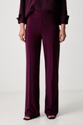 Joseph Ribkoff spodnie wide leg damskie bordowe regular waist 153088F26