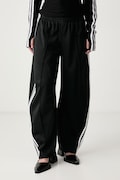 adidas Originals штани жіночі Firebird Barrel чорні regular waist LF1057