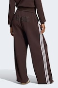 adidas Originals spodnie dresowe damskie bawełniane brązowe high waist LE8324