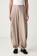 adidas Originals spodnie damskie Checks beżowe high waist LE8309