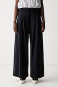 MM by Max Mara штани-палаццо жіночі MMLVONGOLA темно-сині high waist 2626786147600