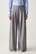 MM by Max Mara штани-палаццо жіночі MMLVONGOLA сірі high waist 2626786147600