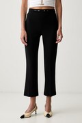 Elisabetta Franchi spodnie damskie czarne high waist PA19866E2