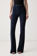 Elisabetta Franchi spodnie flare damskie granatowe high waist PA19766E2