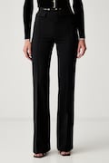Elisabetta Franchi spodnie garniturowe damskie czarne high waist PA19666E2