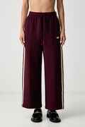 adidas Originals Firebird Crop spodnie dresowe damskie bordowe high waist KR9609