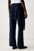 adidas Originals spodnie dresowe damskie Lace Injection granatowe regular waist LG4273