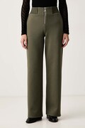 Patrizia Pepe spodnie dresowe damskie bawełniane zielone high waist 8P0469 J0044