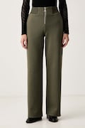 Patrizia Pepe spodnie dresowe damskie bawełniane zielone high waist 8P0469 J0044