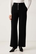 Patrizia Pepe spodnie dresowe damskie bawełniane czarne high waist 8P0469 J0044