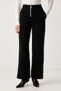 Patrizia Pepe spodnie dresowe damskie bawełniane czarne high waist 8P0469 J0044
