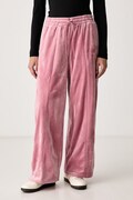 Puma spodnie dresowe damskie welurowe Essentials Elevated różowe high waist 694022