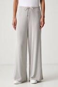 Puma spodnie dresowe damskie z wiskozą Essentials Ribbed beżowe high waist 636667