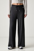 Puma spodnie dresowe damskie z wiskozą Essentials Ribbed szare high waist 636667