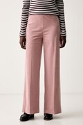 Marc O'Polo spodnie damskie bawełniane z elastanem różowe high waist 5000012584
