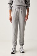 adidas by Stella McCartney spodnie dresowe damskie bawełniane szare high waist KR3070