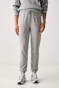 adidas by Stella McCartney spodnie dresowe damskie bawełniane szare high waist KR3070