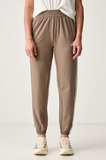 adidas Performance spodnie treningowe damskie Essentials beżowe high waist KT3790