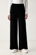 Karl Lagerfeld teplákové nohavice dámske s bavlnou IKON čierne high waist B3W10045