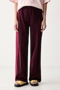 adidas Originals spodnie dresowe damskie Firebird bordowe high waist KW0230