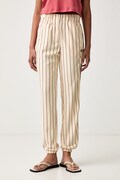 adidas Originals spodnie dresowe damskie Firebird beżowe high waist KT1851